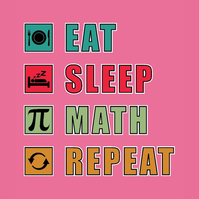 Math Quote Eat Sleep Math Repeat Lustige Mathe