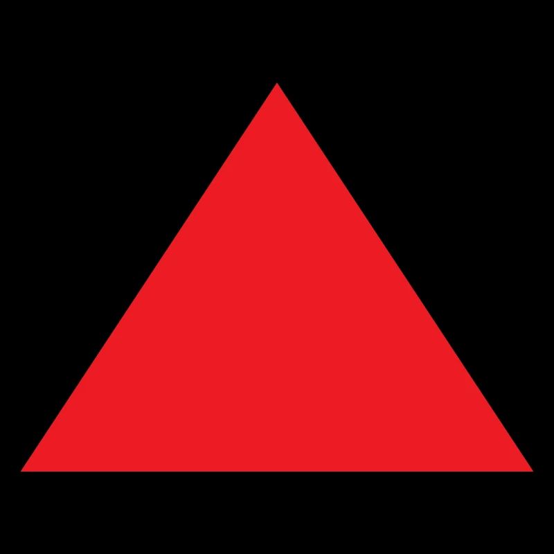 Triangle red Warning Shape Geometry