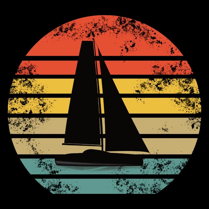Voile de bateau rétro