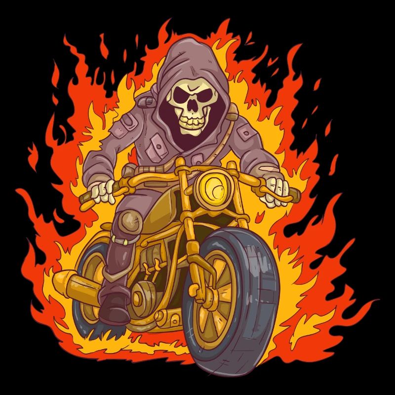 Squelette de moto