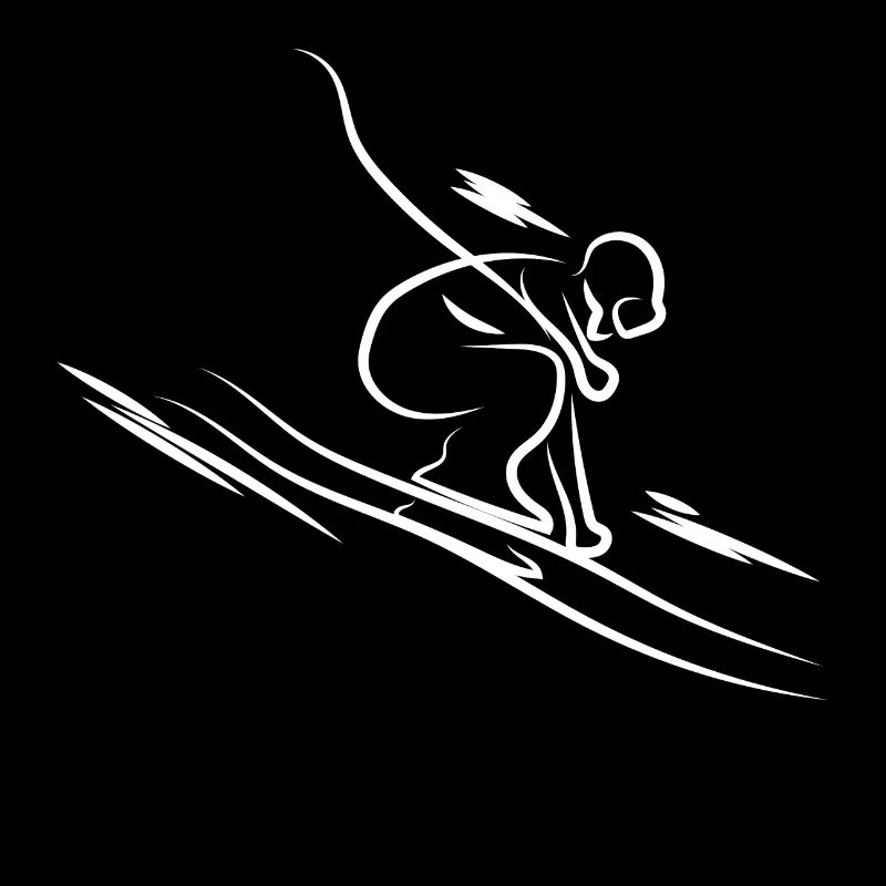 Downhill skier gift idea winter athlete