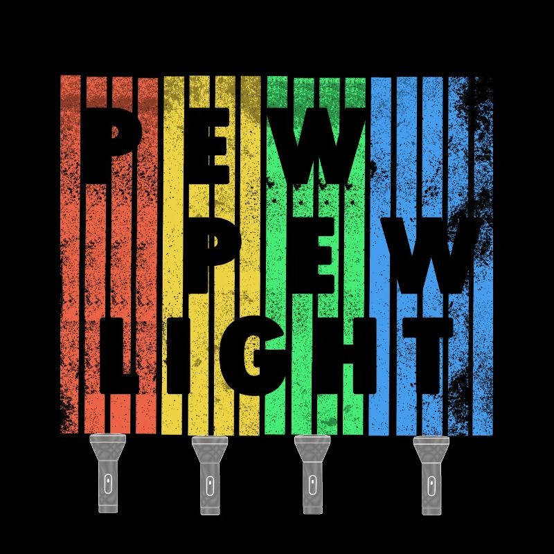 Pew Pew Light + Flashlight Vintage Design -Viral