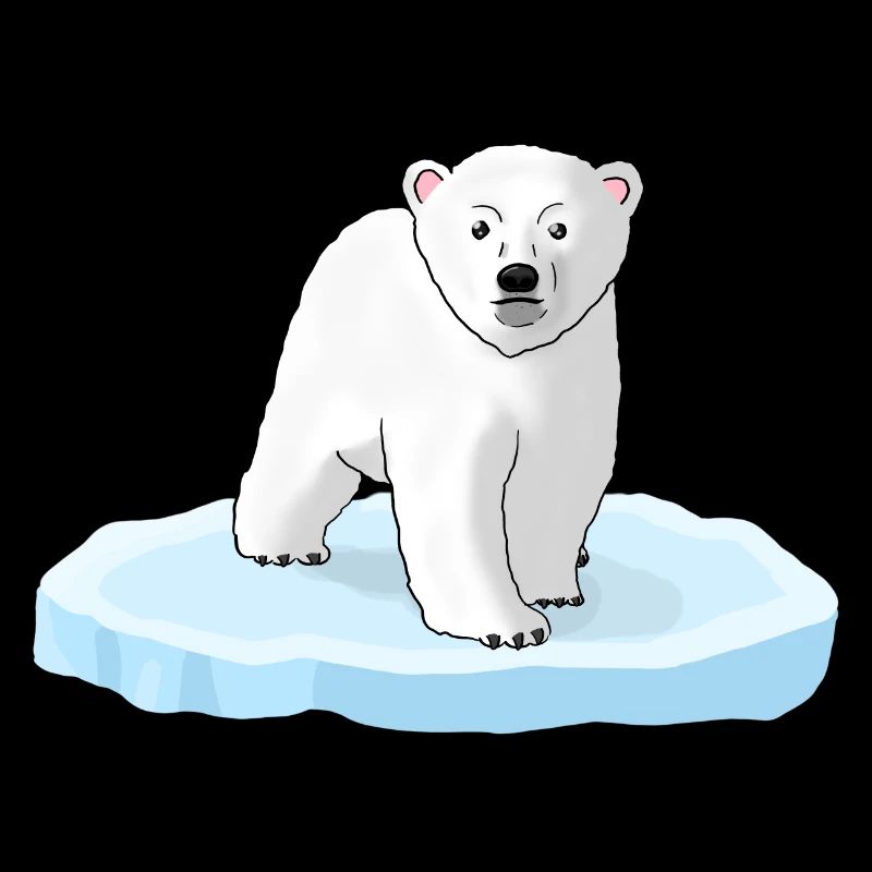Polar bear on ice floe