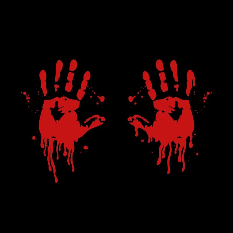Halloween Outfit Bleeding Hands