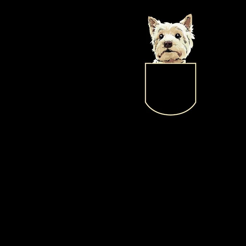 West Highland Terrier In Der Brusttasche Geschenk