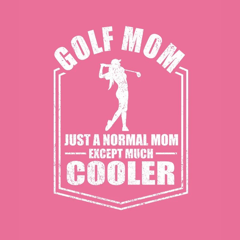 Maman de golf comme une mère golfeuse normale