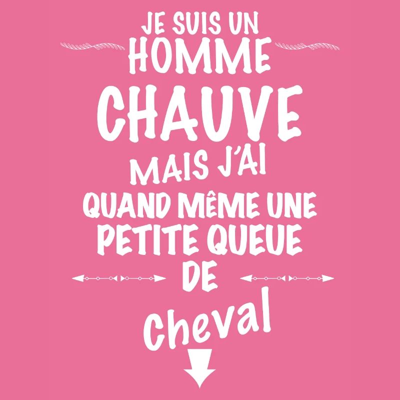 Chauve content de sa petite queue de cheval