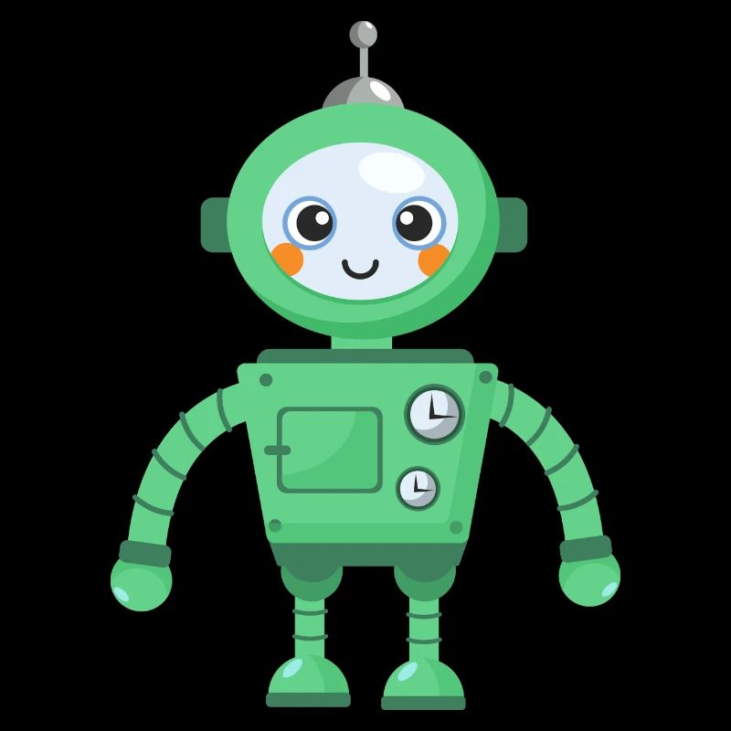 Robot with motif Vector Comics Baby Boys Children