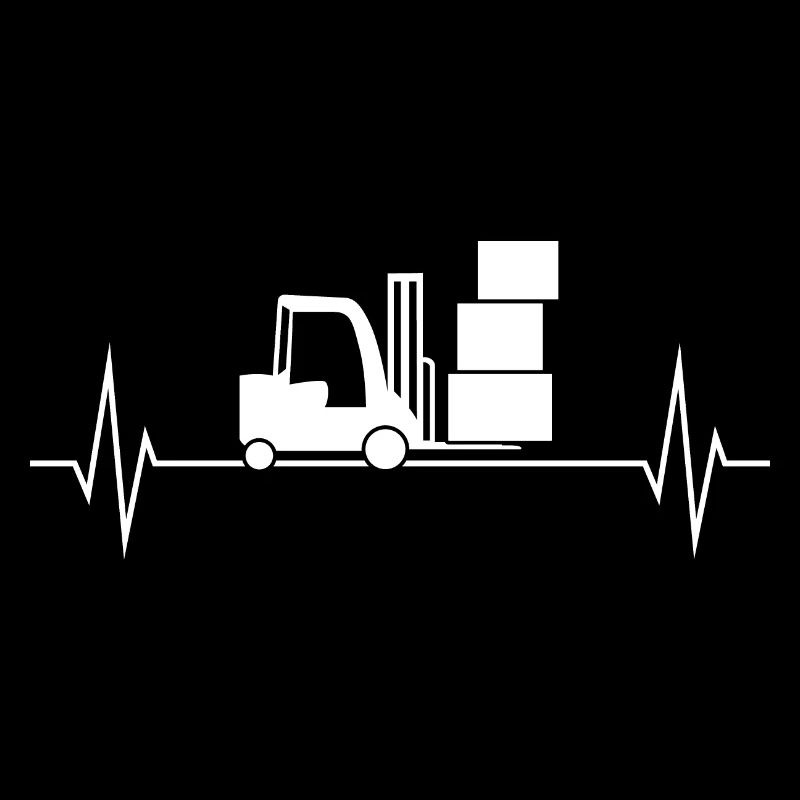 Warehouse Logistics Forklift Heartbeat Pulse