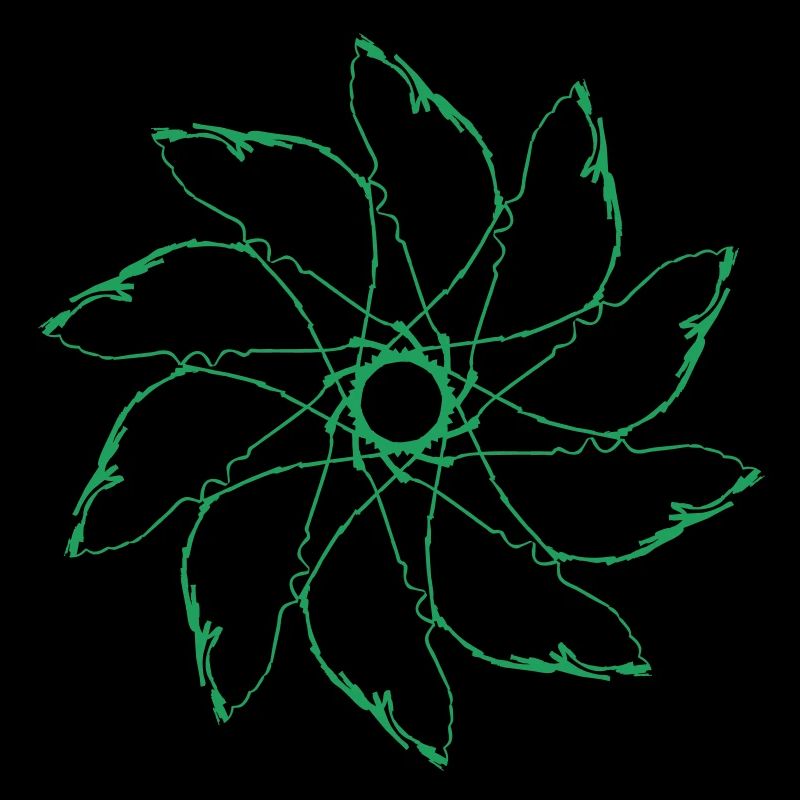 flower | Wind turbine | Mandala | Pattern Vectorgraphic