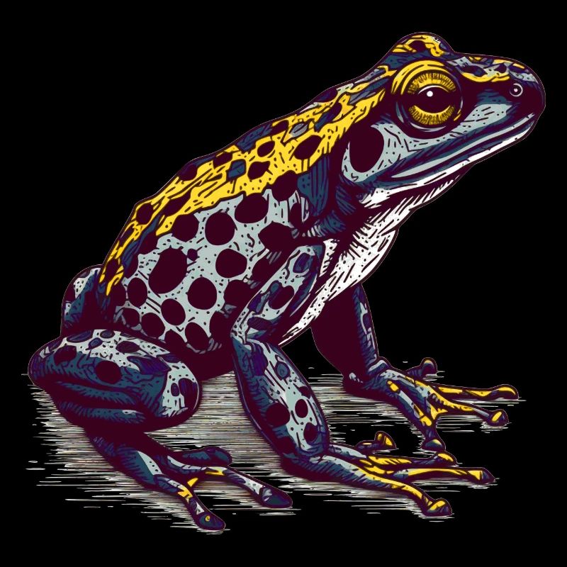 The poisonous poison dart frog lives in the tropics