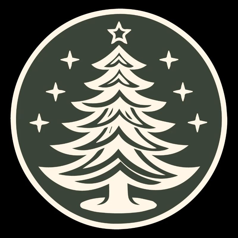 Weihnachtsbaum Design grün crem. Tannenbaum