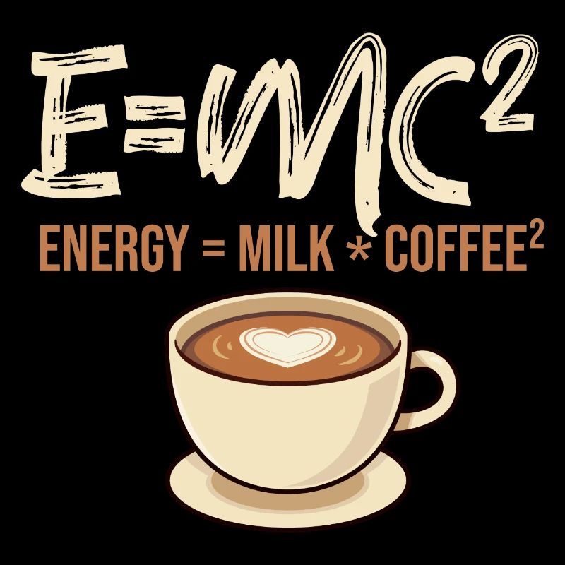 E = MC2 - Coffee Lover Caffeine Lover Breakfast