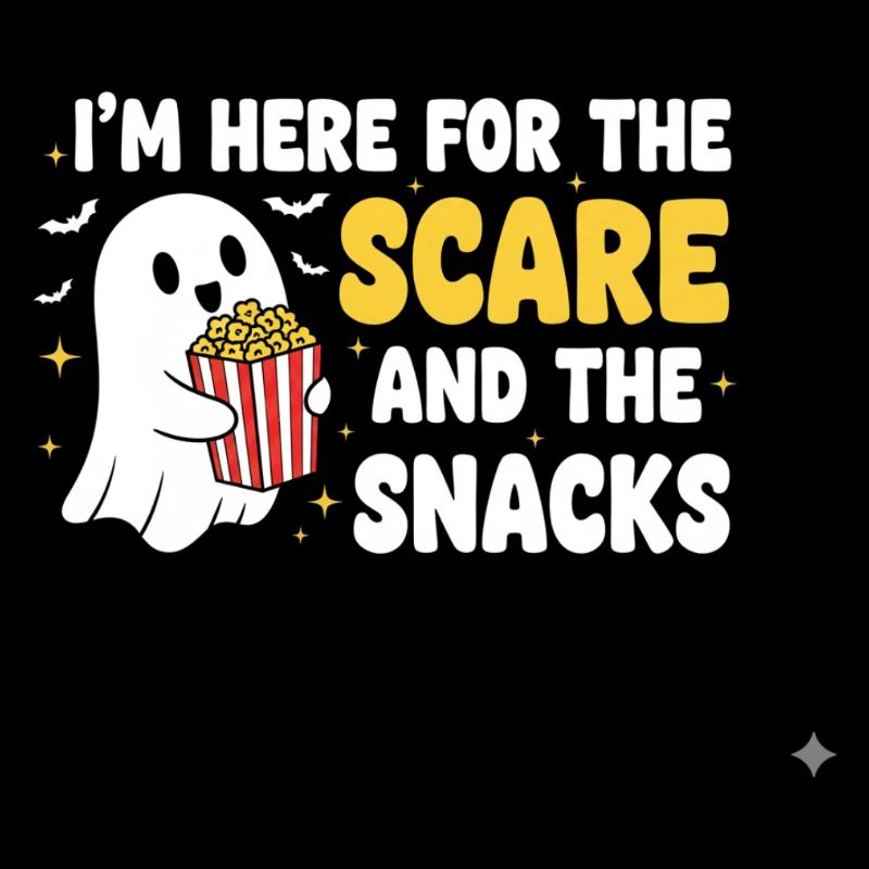 Fantôme Halloween et Snacks