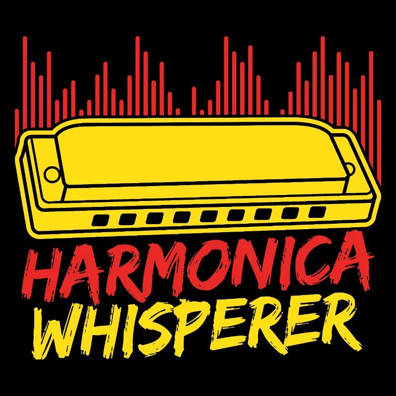 drôle d’harmonica joueur Harmonica chuchoteur