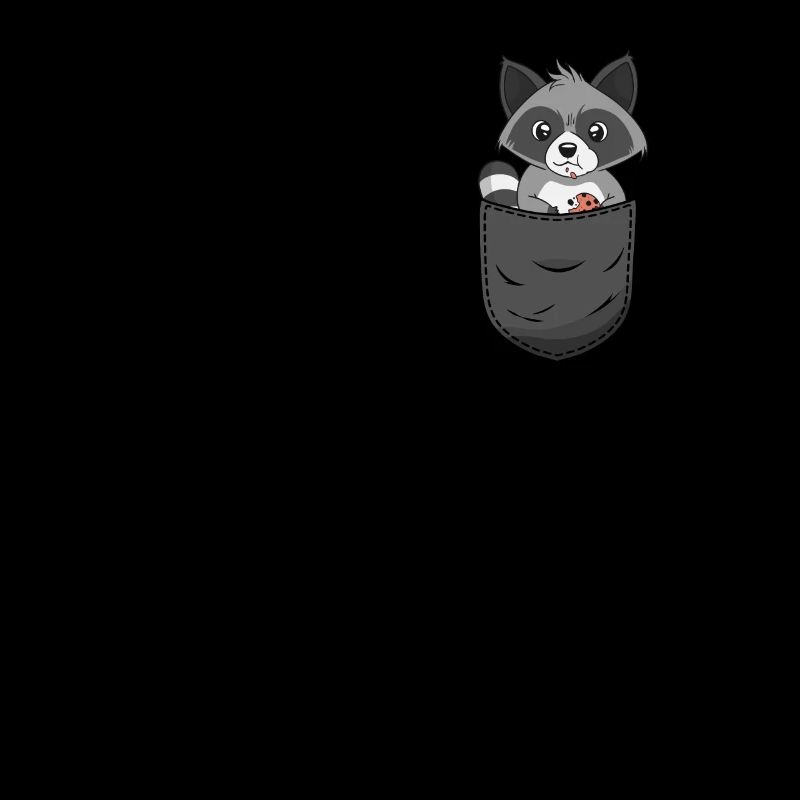 Waschbär Brusttasche