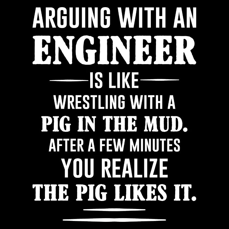 arguing with an engineer maenner premium tank top