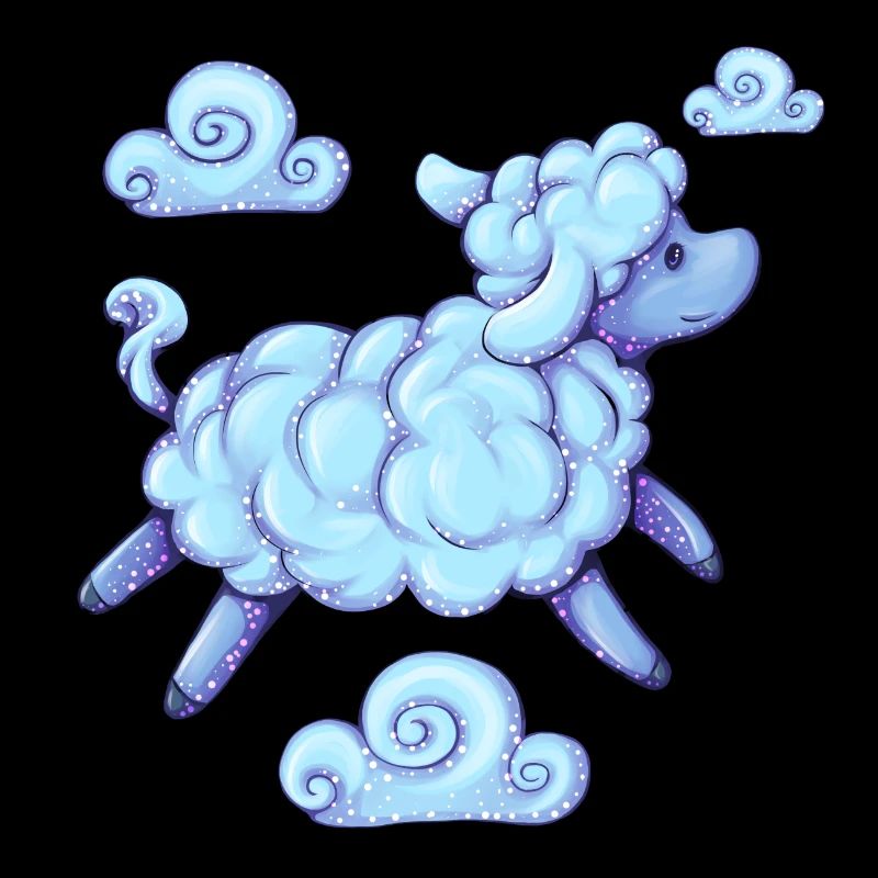 Sheep above the clouds