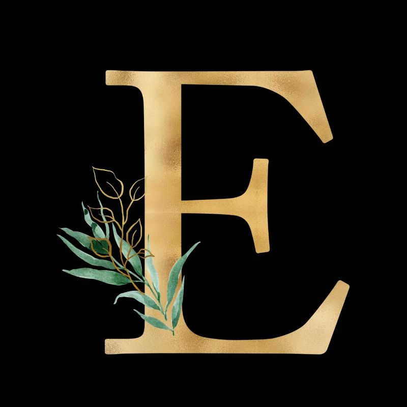 Customizable Monogram E Botany