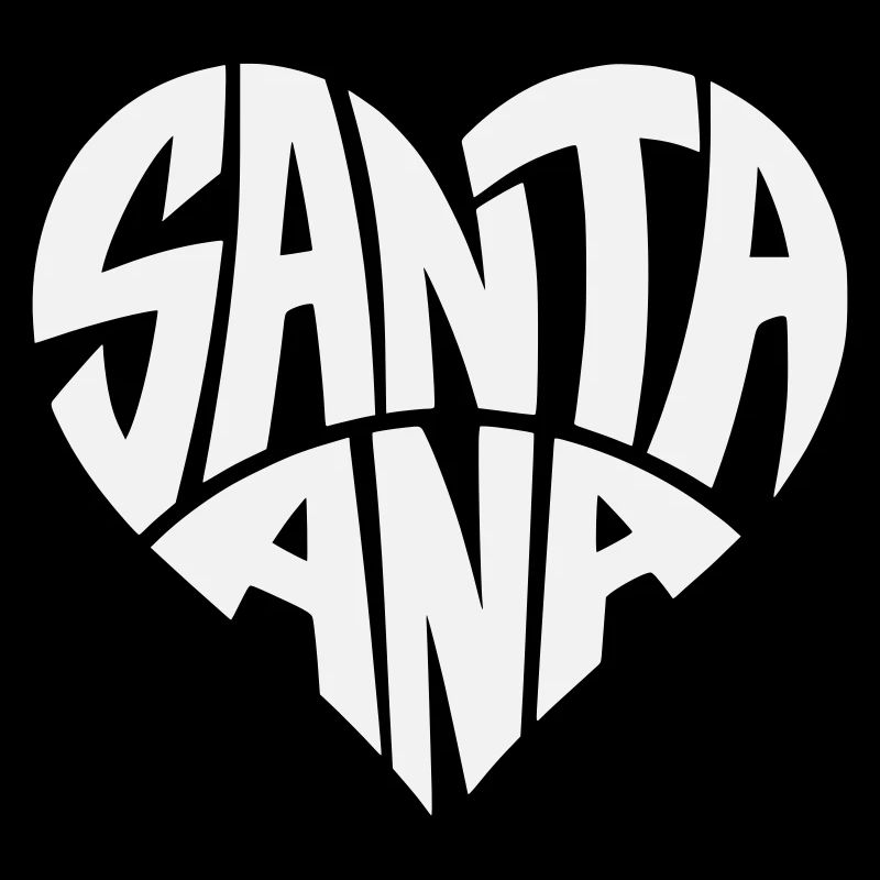 Santa Ana Herz Typo
