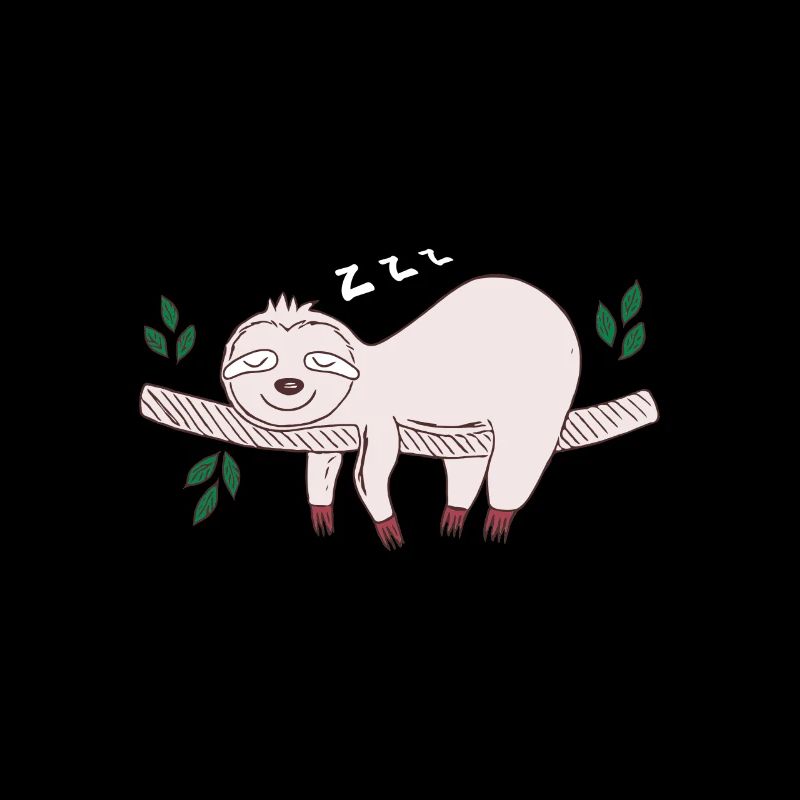 Funny lazy sloth