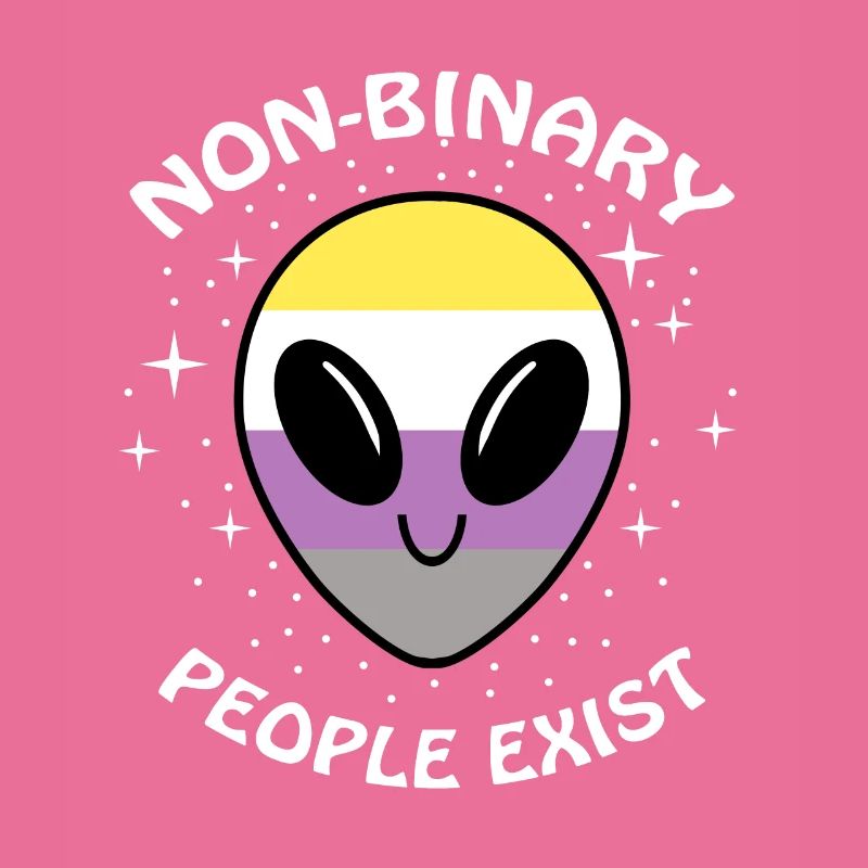 Non-Binary People Exist Nonbinary Pride