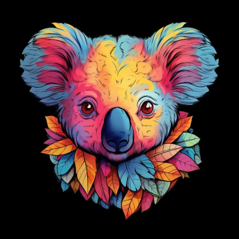 Süßer Koala Farbenfroh Tier Australien Bunt