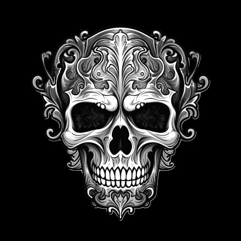 Goth Gothic Skull Mystical Skull Horror