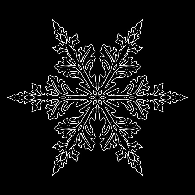 Mandala flocon de neige