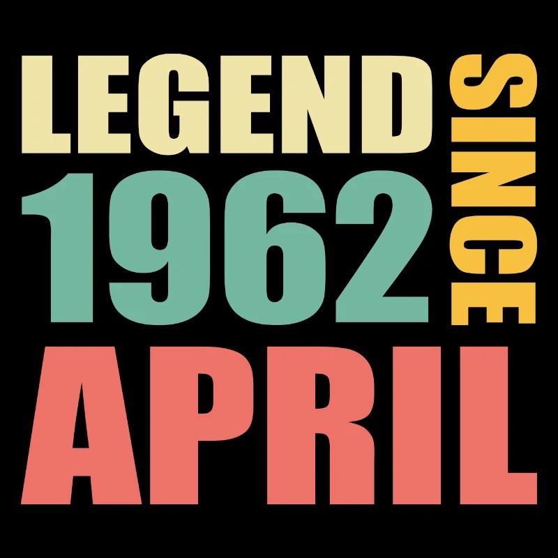 61e anniversaire Avril Né 1962 Idée cadeau