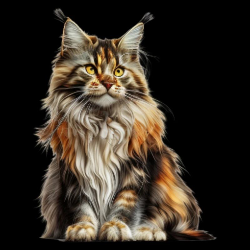Maine coon chat mignon