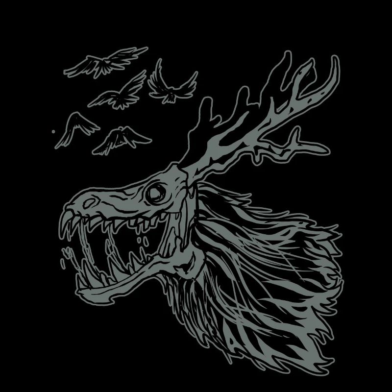 Wendigo Monster Kryptid Tier Biest Demon Geschenk