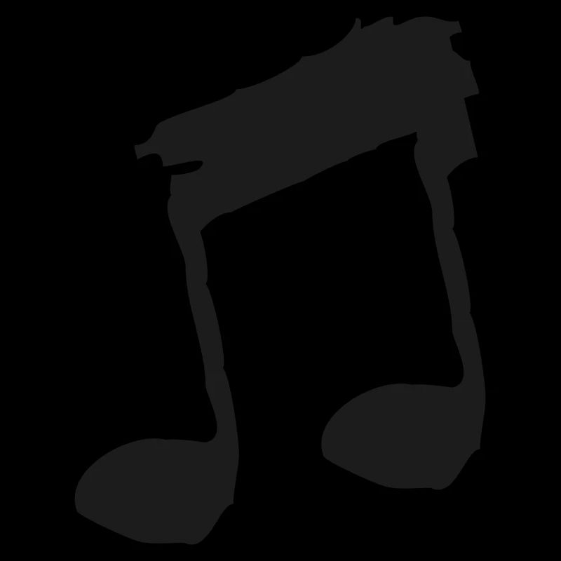 Eighth notes frayed | Vectorgraphic