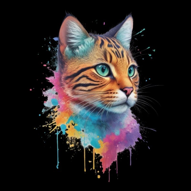 A multi-coloured wildcat