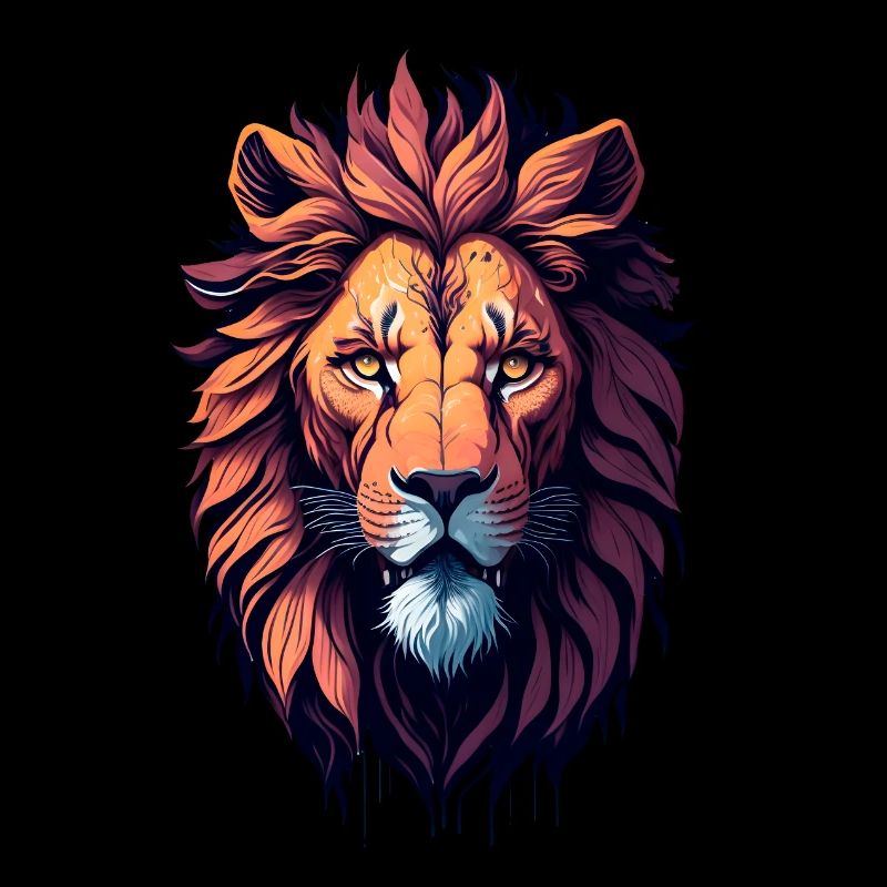 Löwen-Illustration