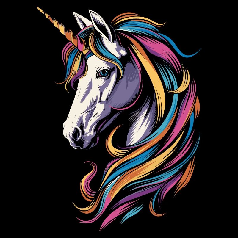 Buntes Einhorn