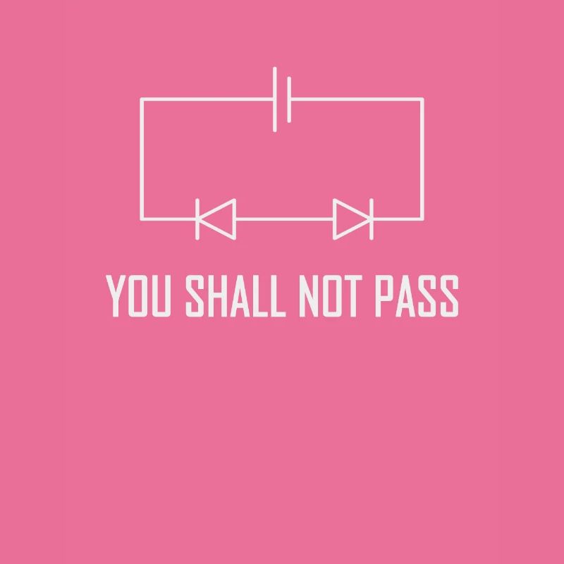 You Shall not Pass Diode Elektriker Geschenk