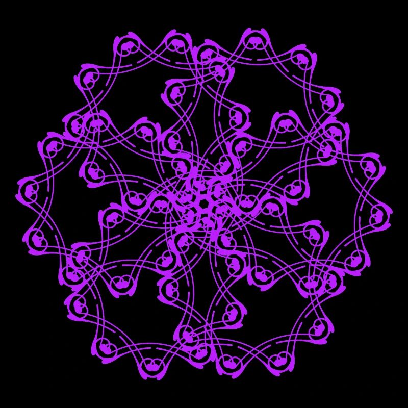 Motifs aléatoires encerclés