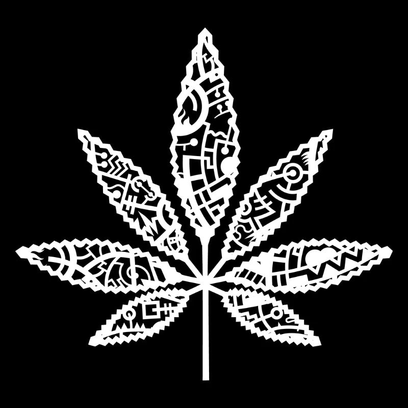 Hanfblatt_weiss