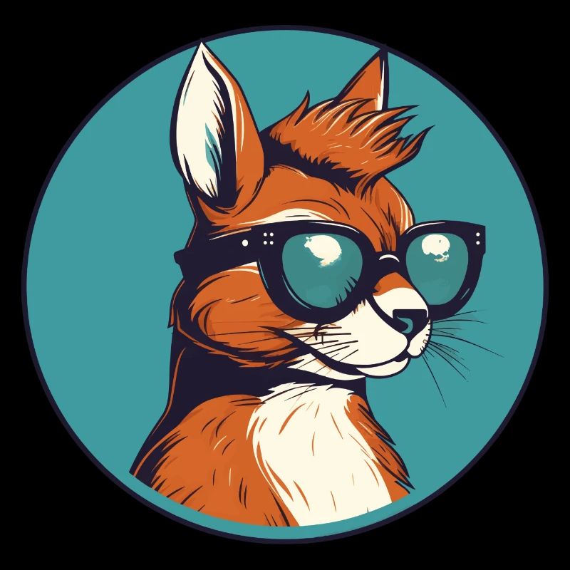 Squirrel with sunglasses, rodent, tree occupation