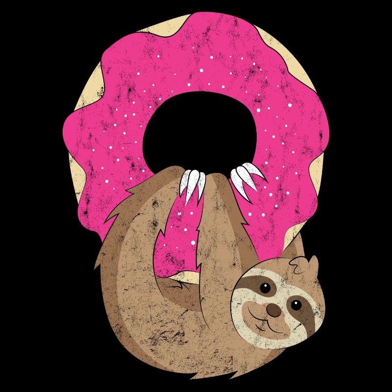 Donut sloth chilling out