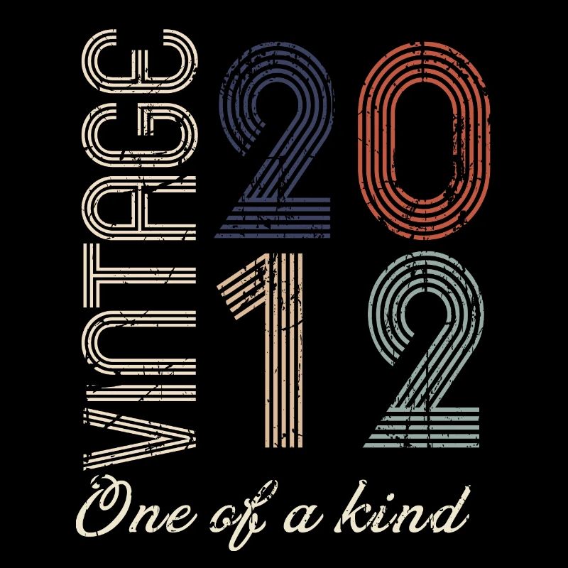 12th Anniversary 2012 - Vintage Retro Gift Idea