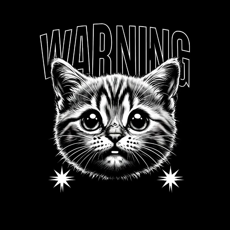 Avertissement chat Kitty Cadeau