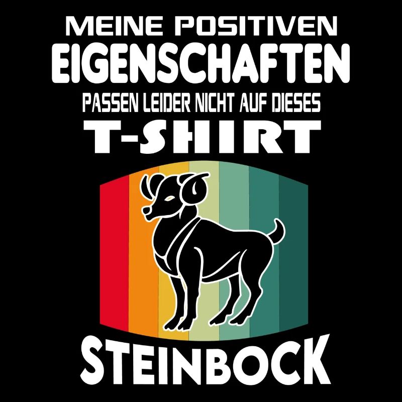 Geburtstag Sternzeichen Retro Steinbock