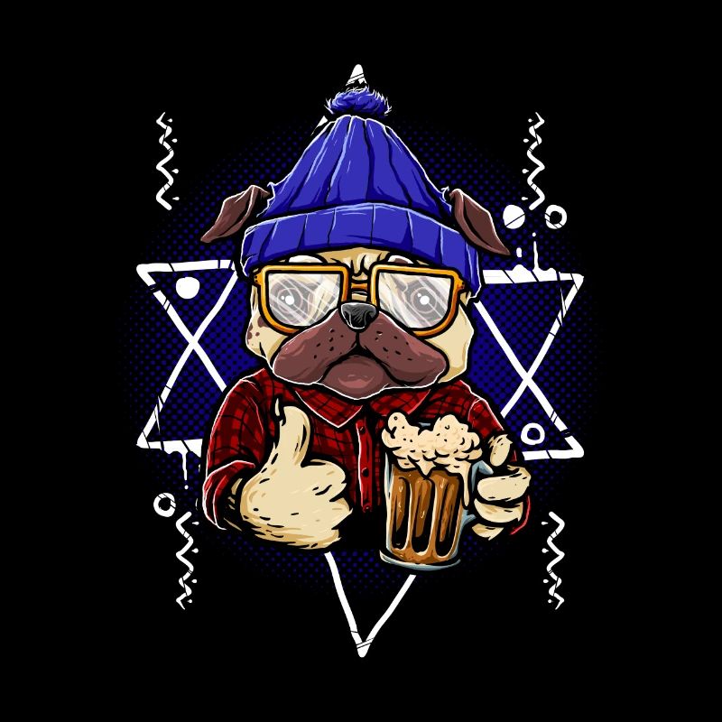 Dog with beer