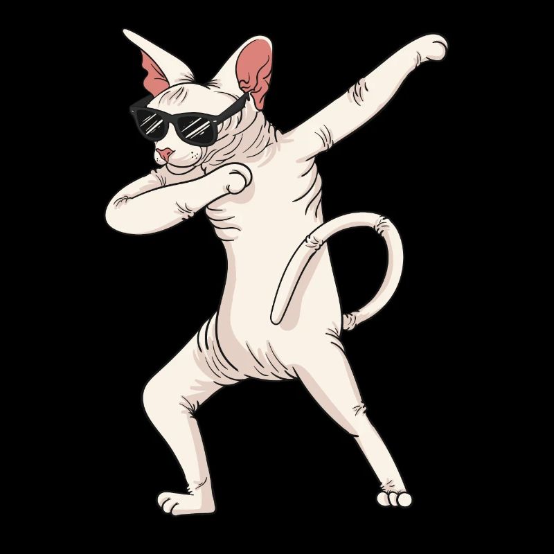 Dabbing Sphynx Katze Geschenk