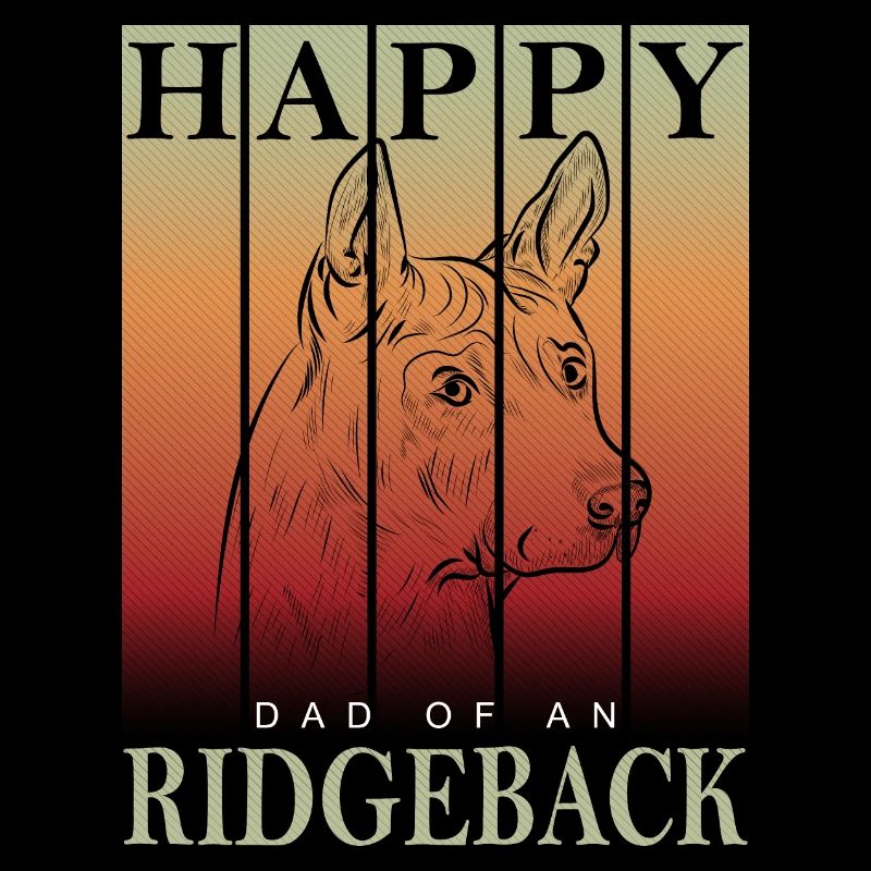 Happy Ridgeback Dad
