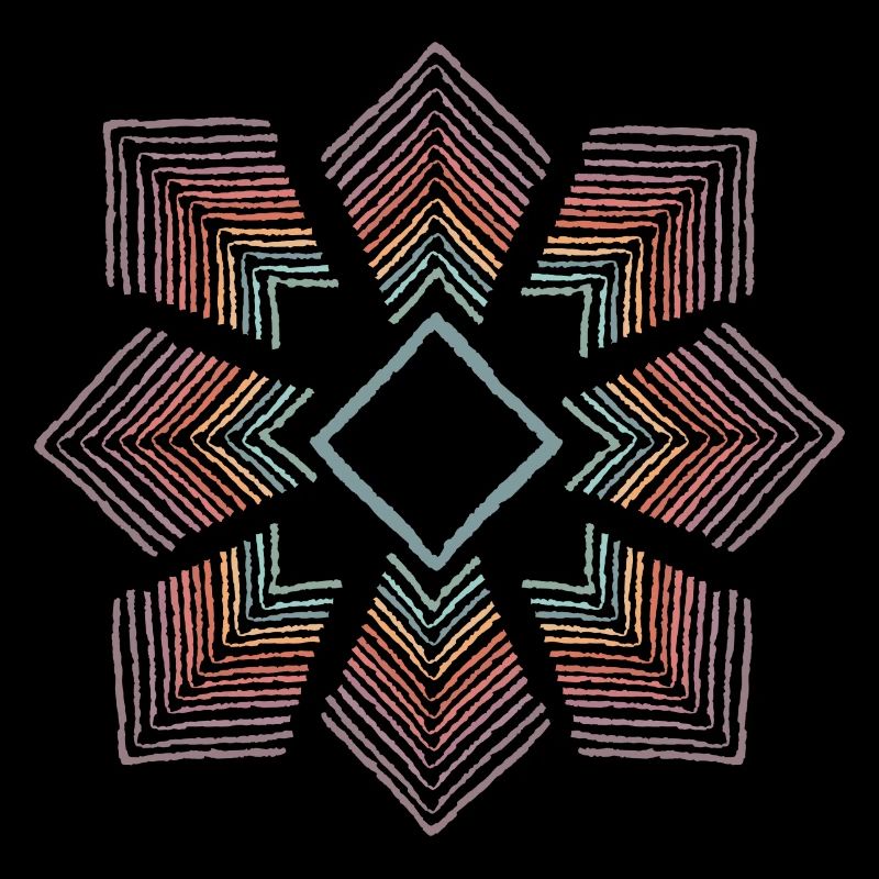 Fleur arc-en-ciel