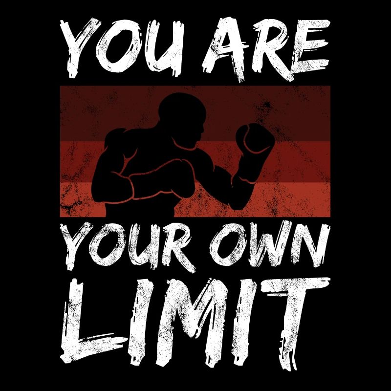 Boxen Sport Spruch du bist dein limit Mindset
