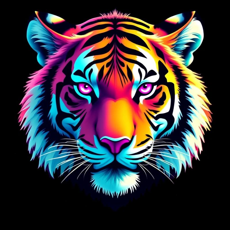 Synthwave Tiger